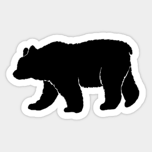 Walking Black Bear Silhouette Sticker